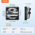 Shutter Exhaust Fan 406mm 1747 CFM EC Motor Temperature Controller