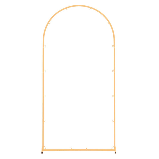 Arch Backdrop Stand 2x1m Gold Metal Wedding Party Decoration