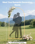 Arch Backdrop Stand 2x1m Gold Metal Wedding Party Decoration