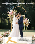 Arch Backdrop Stand 2x1m Gold Metal Wedding Party Decoration