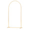Arch Backdrop Stand, 2.2 x 1.2 m, Stable Structure, Easy Assembly, 1 Set Gold Metal Arch Backdrop Stand for Wedding, Birthday Party, Graduation, Holiday Celebration, and Ceremony Decoration