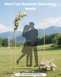 Arch Backdrop Stand 2.2m x 1.2m Gold Metal Wedding Party