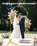 Arch Backdrop Stand 2.2m x 1.2m Gold Metal Wedding Party
