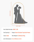 Arch Backdrop Stand 2.2m x 1.2m Gold Metal Wedding Party