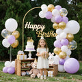Arch Backdrop Stand 2.2m x 1.2m Gold Metal Wedding Party