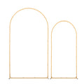 Arch Backdrop Stand 2.2m 1.8m Set of 2 Gold Metal Wedding