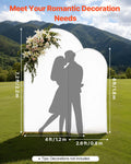 Arch Backdrop Stand 2.2m 1.8m Set of 2 Gold Metal Wedding