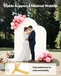 Arch Backdrop Stand 2.2m 1.8m Set of 2 Gold Metal Wedding