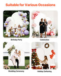 Arch Backdrop Stand 2.2m 1.8m Set of 2 Gold Metal Wedding