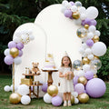 Arch Backdrop Stand 2.2m 1.8m Set of 2 Gold Metal Wedding