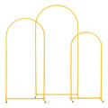 Arch Backdrop Stand Set 3 Gold 1.8m 1.5m 1.2m Wedding Party