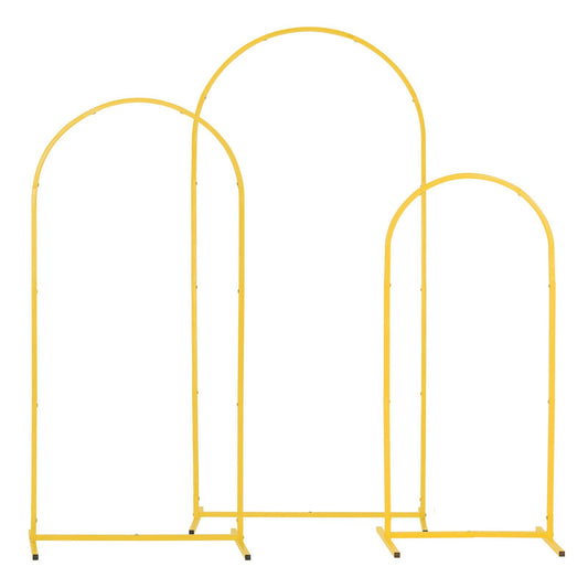 Arch Backdrop Stand Set 3 Gold 1.8m 1.5m 1.2m Wedding Party