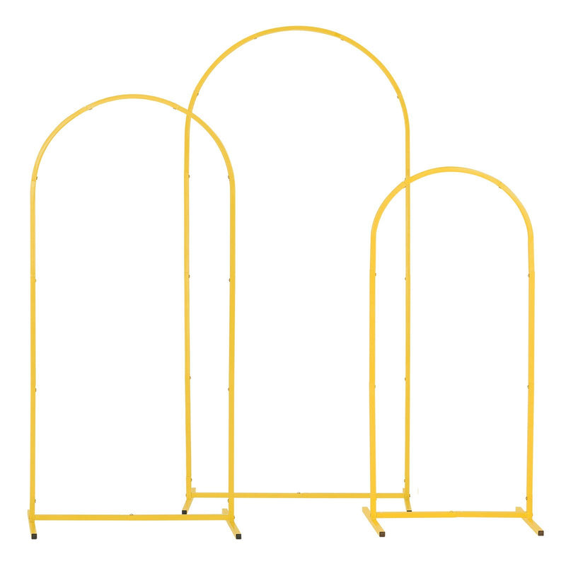 Arch Backdrop Stand Set 3 Gold 1.8m 1.5m 1.2m Wedding Party