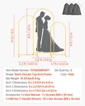 Arch Backdrop Stand Set 3 Gold 1.8m 1.5m 1.2m Wedding Party