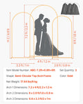 Arch Backdrop Stand Set 3 2.2m 2m 1.8m Gold Metal Wedding Party