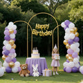 Arch Backdrop Stand Set 3 2.2m 2m 1.8m Gold Metal Wedding Party