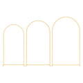 Arch Backdrop Stand Set 3 x 2.4m 2.2m 2m Gold Wedding Party