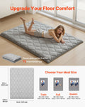 Tatami Mat Full Size Foldable Futon Mattress 2032x1372mm Gray
