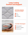Tatami Mat Full Size Foldable Futon Mattress 2032x1372mm Gray
