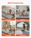 Tatami Mat Full Size Foldable Futon Mattress 2032x1372mm Gray