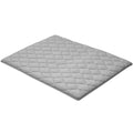 Japanese Tatami Mat, QUEEN Size Foldable Japanese Tatami Mattress, Futon Mattress with Storage Bag & Fastener, 9-Layer Floor Mat for Sleeping, Dorm, Meditation, Yoga, 2032 x 1524 x 63.5 mm, Gray