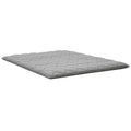 Japanese Tatami Mat, QUEEN Size Foldable Japanese Tatami Mattress, Futon Mattress with Storage Bag & Fastener, 9-Layer Floor Mat for Sleeping, Dorm, Meditation, Yoga, 2032 x 1524 x 63.5 mm, Gray