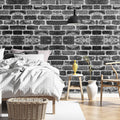 Peel Stick Wallpaper 45cm x 10m Gray Brick Waterproof Self Adhesive