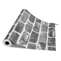 Peel Stick Wallpaper 45cm x 10m Gray Brick Waterproof Self Adhesive