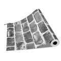 Peel Stick Wallpaper 45cm x 10m Gray Brick Waterproof Self Adhesive