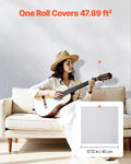 Peel Stick Wallpaper 45cm x 10m White Wood Grain Contact Paper Roll