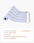 Peel and Stick Wallpaper 45cm x 12m White Wood Waterproof Self Adhesive