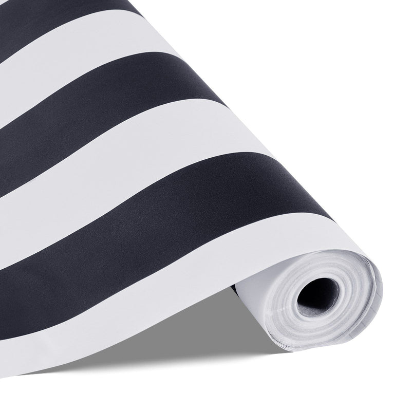 Peel Stick Wallpaper 45cm x 15m Black White Geometric Waterproof