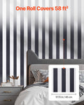 Peel Stick Wallpaper 45cm x 15m Black White Geometric Waterproof