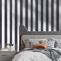 Peel Stick Wallpaper 45cm x 15m Black White Geometric Waterproof