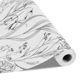 Peel Stick Wallpaper 45cm x 10m White Botanical Floral Self Adhesive