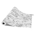Peel Stick Wallpaper 45cm x 10m White Botanical Floral Self Adhesive