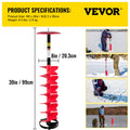 VEVOR Ice Auger Drill 8