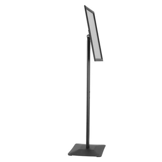 Pedestal Sign Holder Adjustable Poster Stand 11 x 17 Inch Metal Base