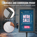 Pedestal Sign Holder 11x17 Adjustable Poster Stand Metal Base