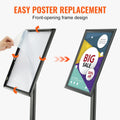 Pedestal Sign Holder 11x17 Adjustable Poster Stand Metal Base