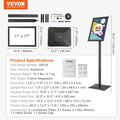 Pedestal Sign Holder 11x17 Adjustable Poster Stand Metal Base
