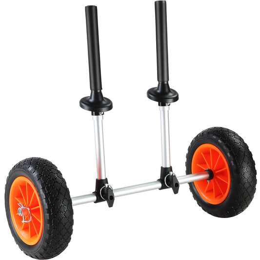 VEVOR Kayak Cart Canoe Boat Carrier 280lbs 10in Solid Tires Adjustable