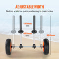 VEVOR Kayak Cart Canoe Boat Carrier 280lbs 10in Solid Tires Adjustable