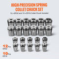 CAT40 ER16/32 Collet Holder 35pc Set Spring Steel Milling Machine