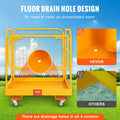 Forklift Safety Cage 544kg 92x92cm Folding Work Platform Swivel Wheels