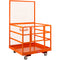 Forklift Safety Cage 43x45in 1400lbs Work Platform Wheels