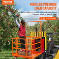 Forklift Safety Cage 43x45in 1400lbs Work Platform Wheels