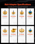 Brake Master Bleeder Kit 17pcs Professional Adapter Set Vehicles