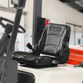 Forklift Seat Fold Down Adjustable 16-34cm Slot Tractor Loader