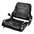 Forklift Seat Fold Down Adjustable 16-34cm Slot Tractor Loader